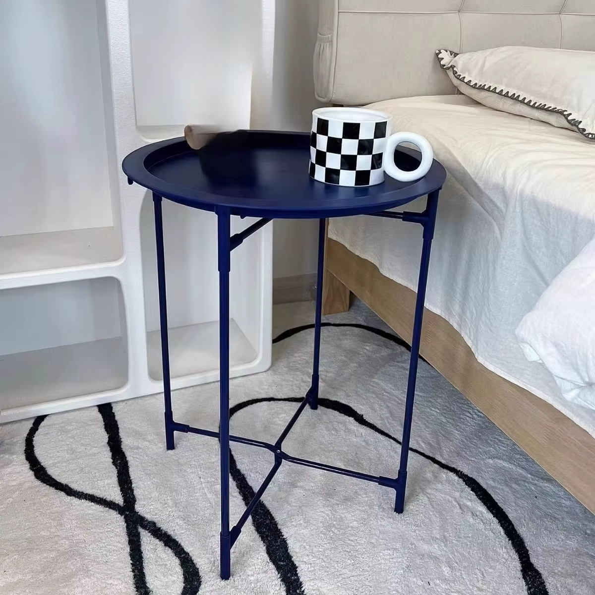 Table basse ronde pliable, petite Table à thé créative pour balcon, usage extérieur, appartement Com