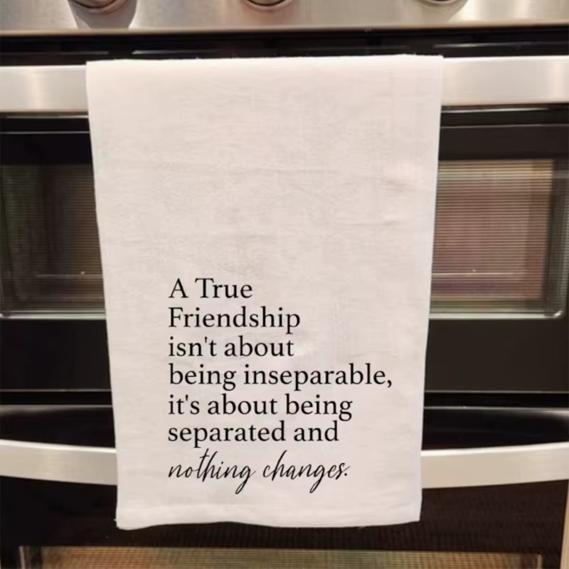 Véritable amitié rien ne change serviette nouvelle maison cuisine Table décorer fournitures faveurs 