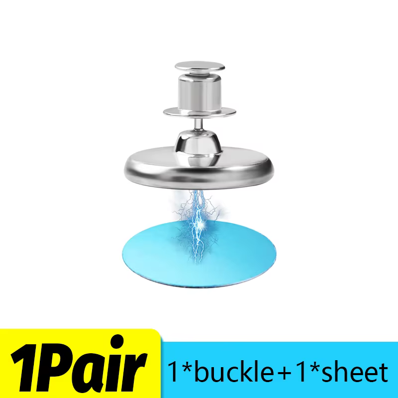 60/2 pièces Clips magnétiques en métal pour rideaux avec patch, attaches murales détachables, boucle