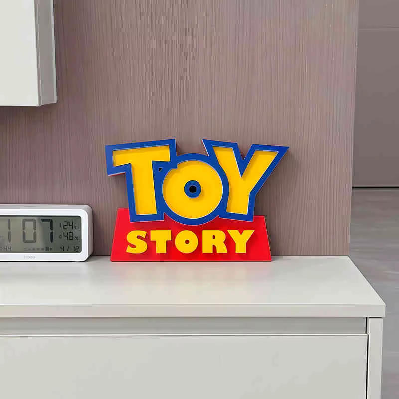 Herocross: Toy Story Logo 3D salon maison dessin animé PVC décoration pour chambre de garçon Collect