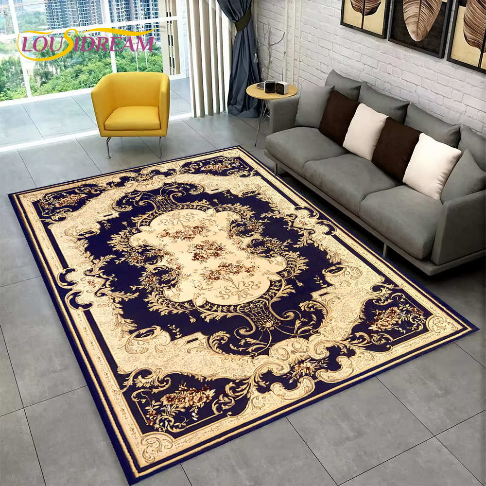Grand tapis bohème persan de dinde, tapis pour salon, chambre à coucher, décoration de paillasson de