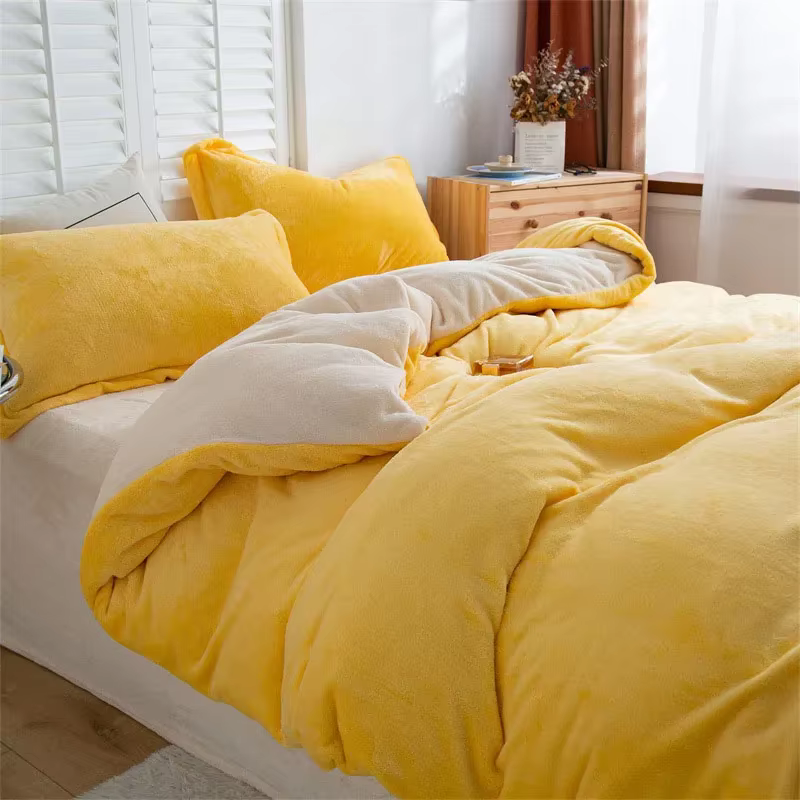 1 pièces housse de couette hiver chaud Double Double reine roi housse de couette couverture flanelle