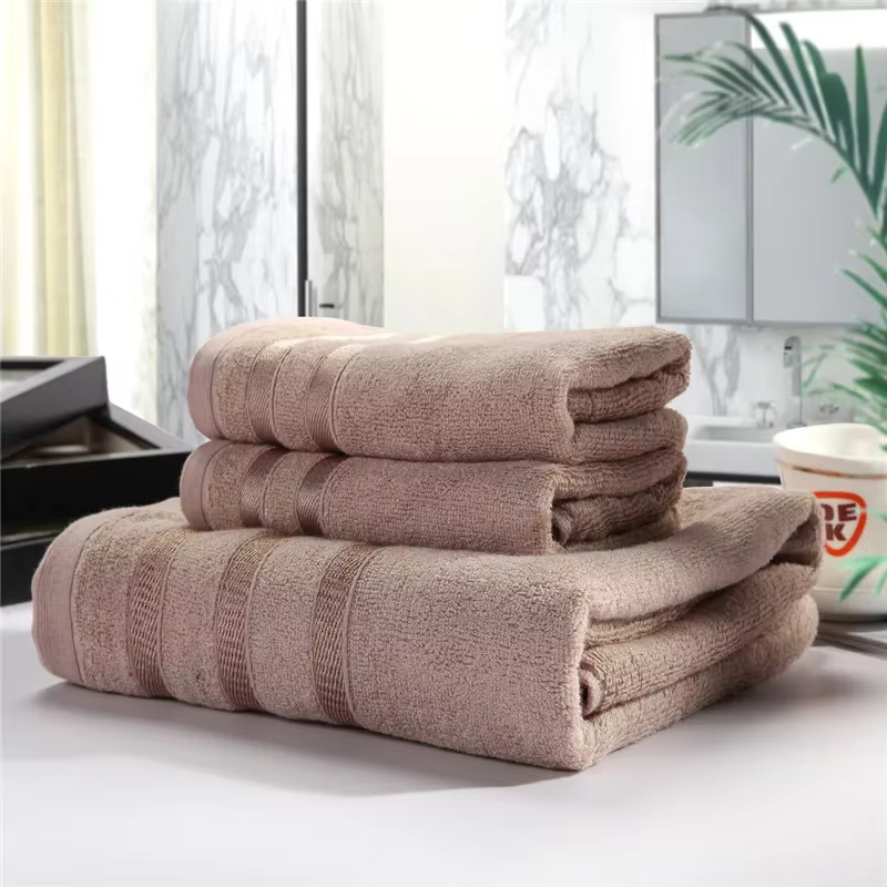 Ensemble de serviettes de bain absorbantes en fibre de bambou pour adultes, serviette de douche douc