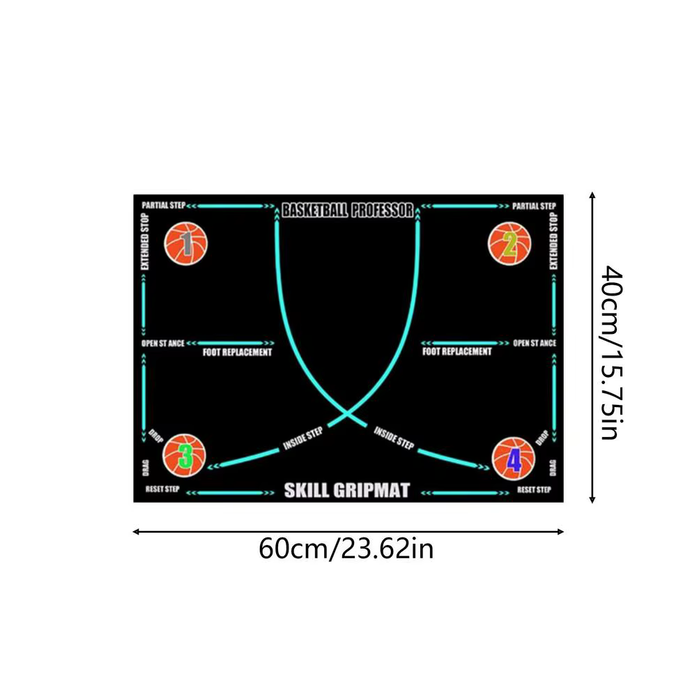 Tapis d'entraînement antidérapant pour le dribble au basketball, équipement d'entraînement sportif p
