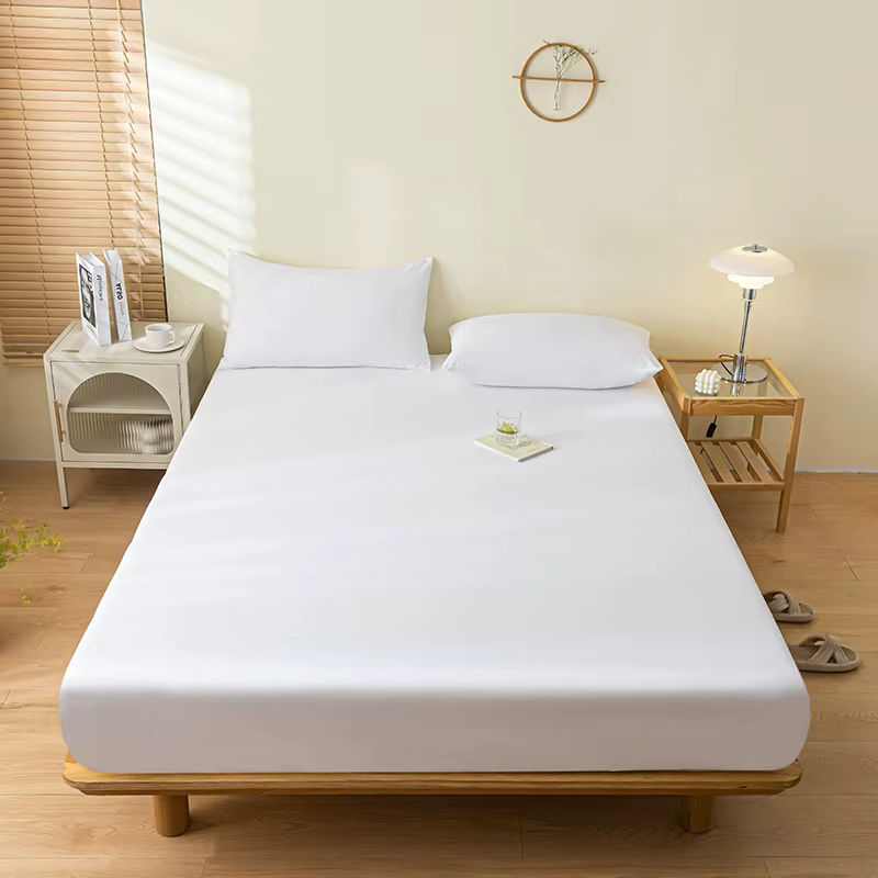 Drap-housse imperméable simple, Double, Queen Size, housse de matelas, couleur unie, 80x200, 180x200