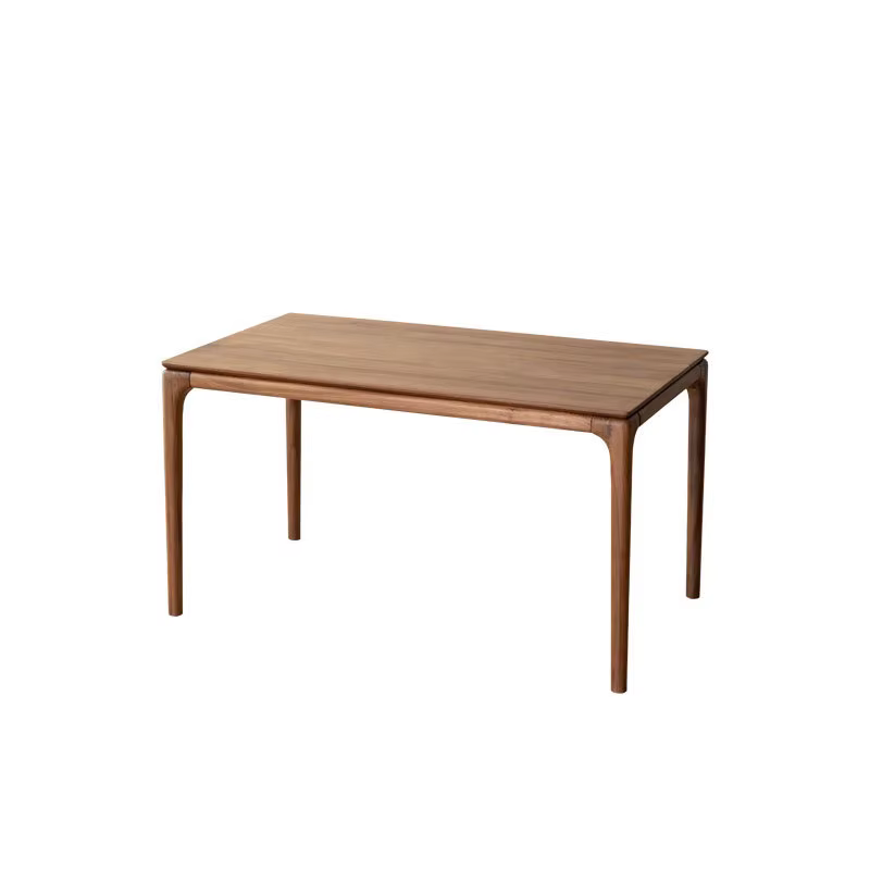Table à manger ronde en bois massif, nouveau Design, couleur noyer, Tables de Restaurant pour salon,
