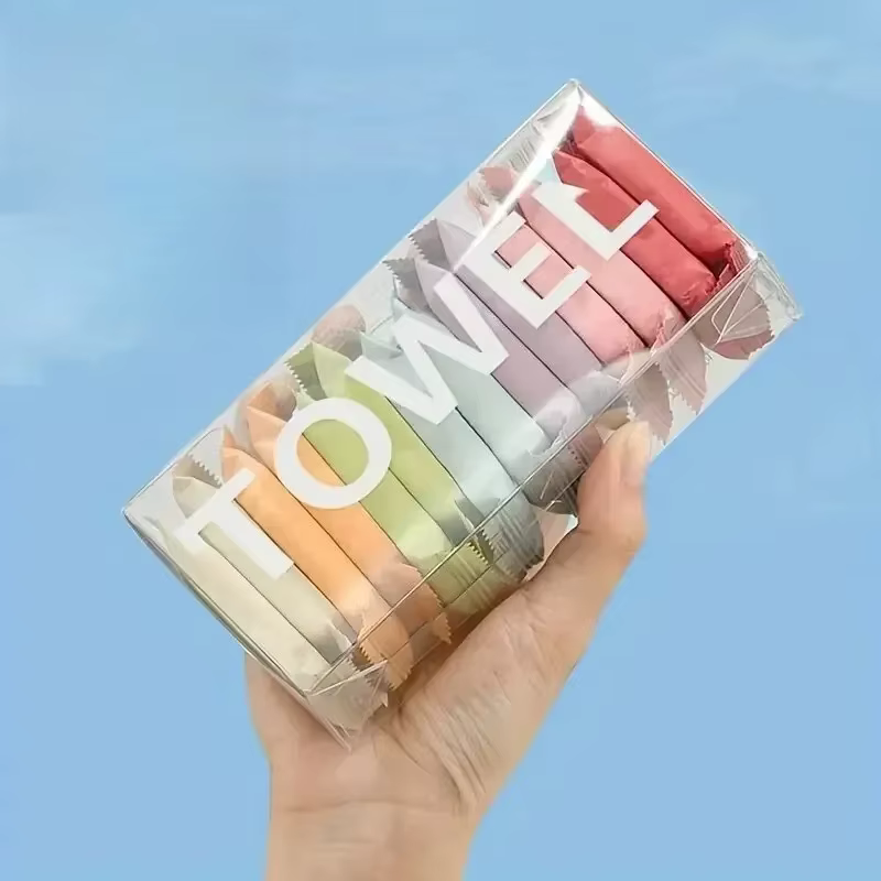 Serviettes de voyage portables jetables, 14 pièces, épaisses, compressées, pour le nettoyage du visa