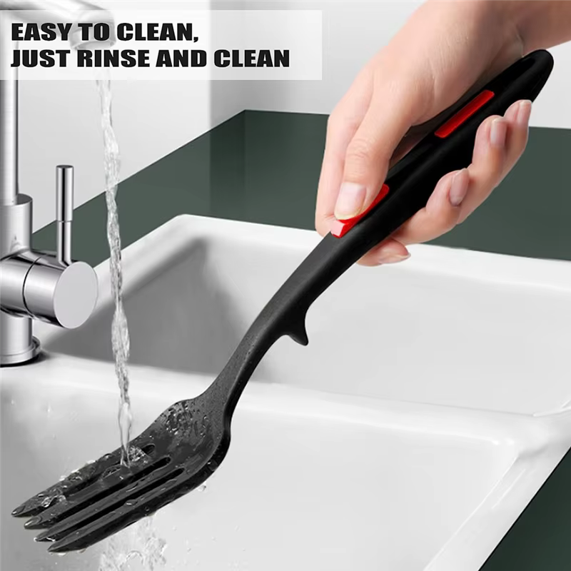 ABKJ - Fourchette flexible en silicone, fourchette de cuisine résistante à la chaleur, compatible la