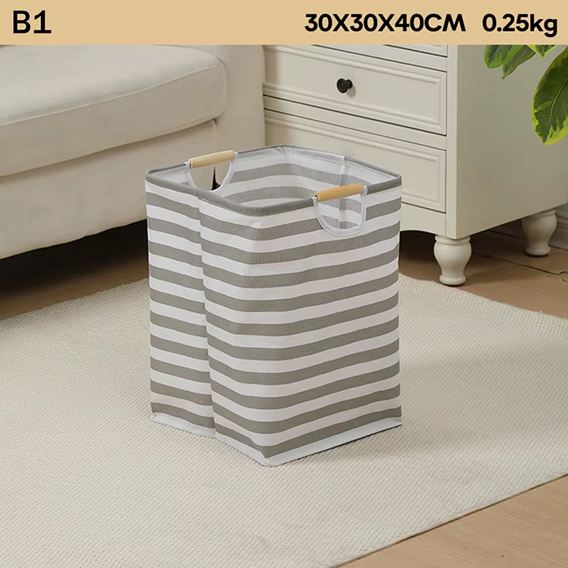 Panier à linge noir de grande capacité, portable, pliable, en lin, pour le rangement des vêtements s