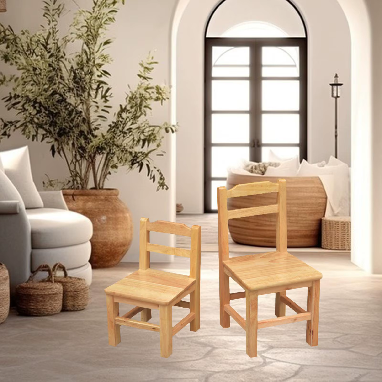Chaises en bois pour enfants, pour Table, chaise à deux échelles, meubles pour enfants, sièges pour 