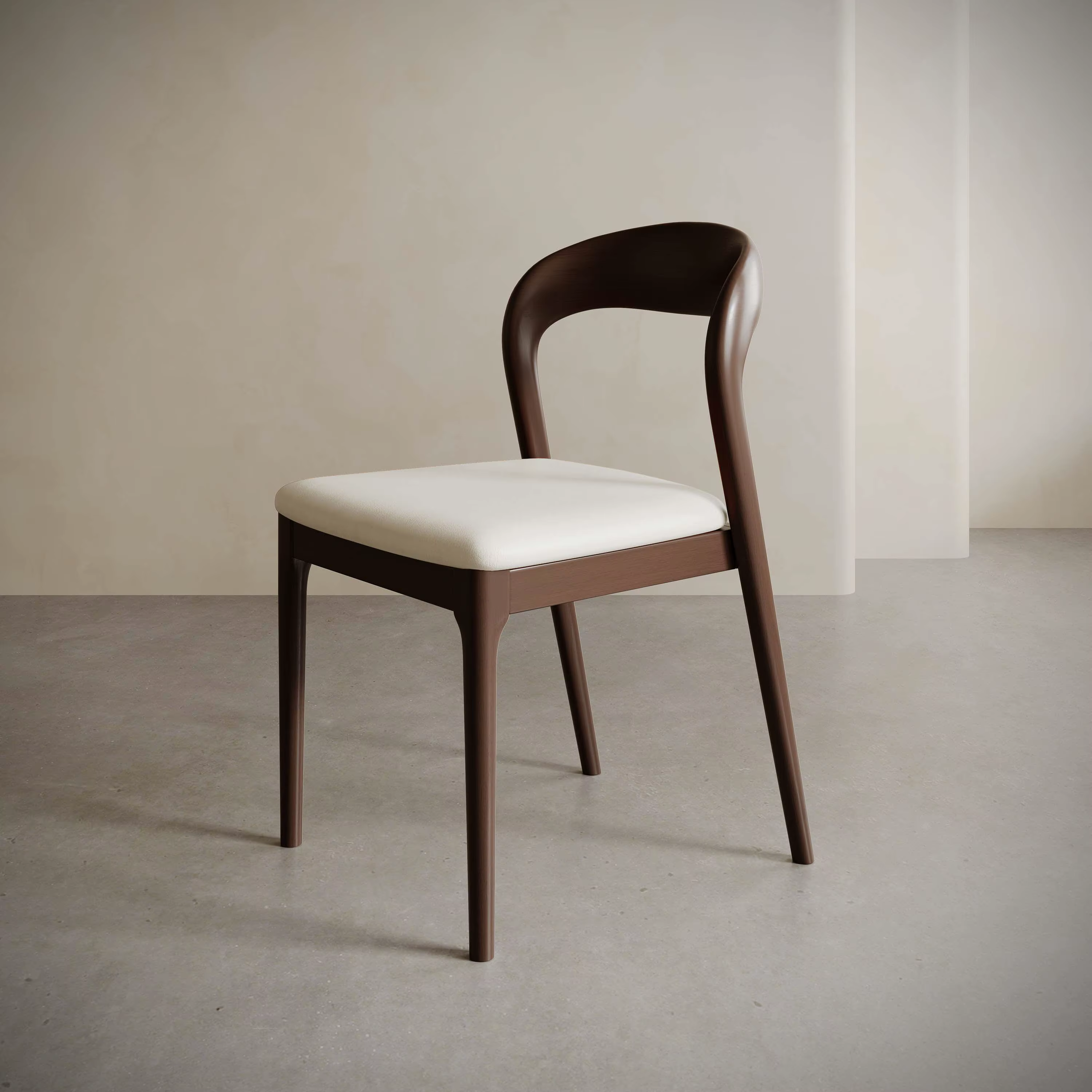 Chaises de salle à manger marron en cuir ergonomiques modernes pour événements, chaises de salle à m