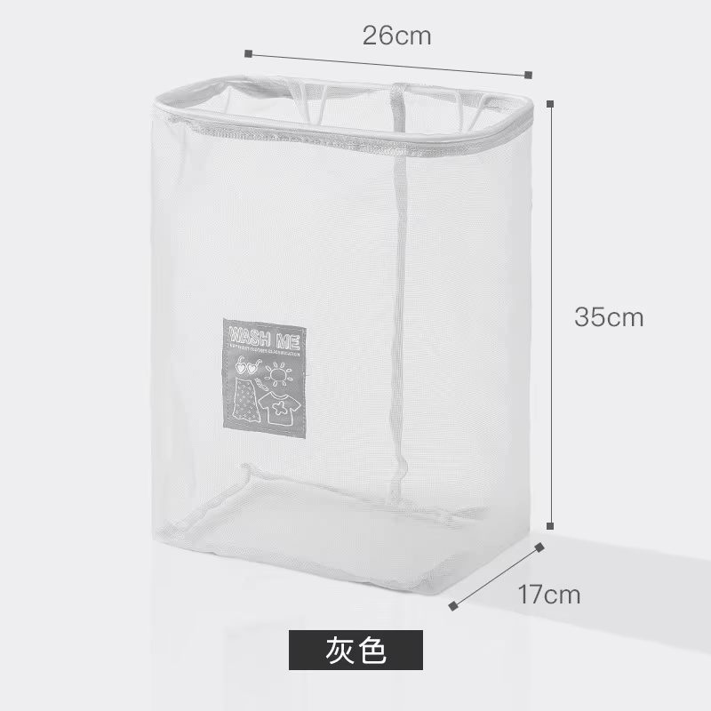 Mir à linge mural pliable, panier de rangement pour vêtements sales, panier à linge domestique, sac 
