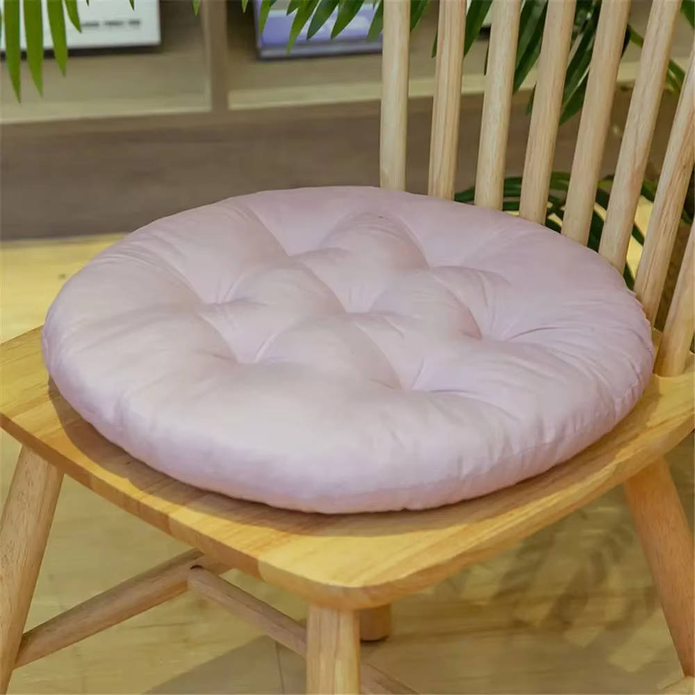 Coussin de chaise de salle à manger épais antidérapant, coussin rond épais