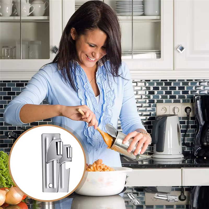 Ouvre-boîte de Camping en acier inoxydable, 2025 + P-38 et P-51, ouvre-boîte Portable pour cuisine v