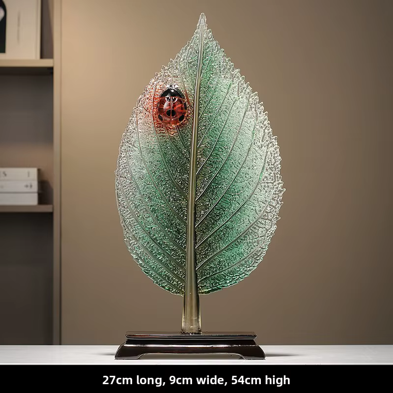 Ornements de feuilles d'art créatifs pour le salon, TV et armoire à vin, une niche et décoration de 