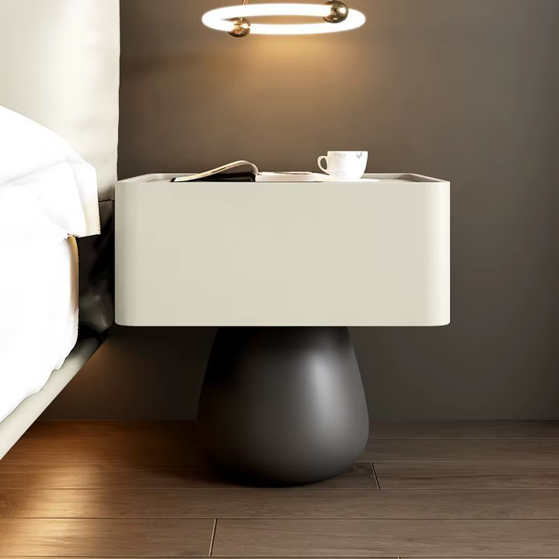 Table de chevet de luxe légère en bois massif, moderne et Simple, armoires de rangement pour chambre