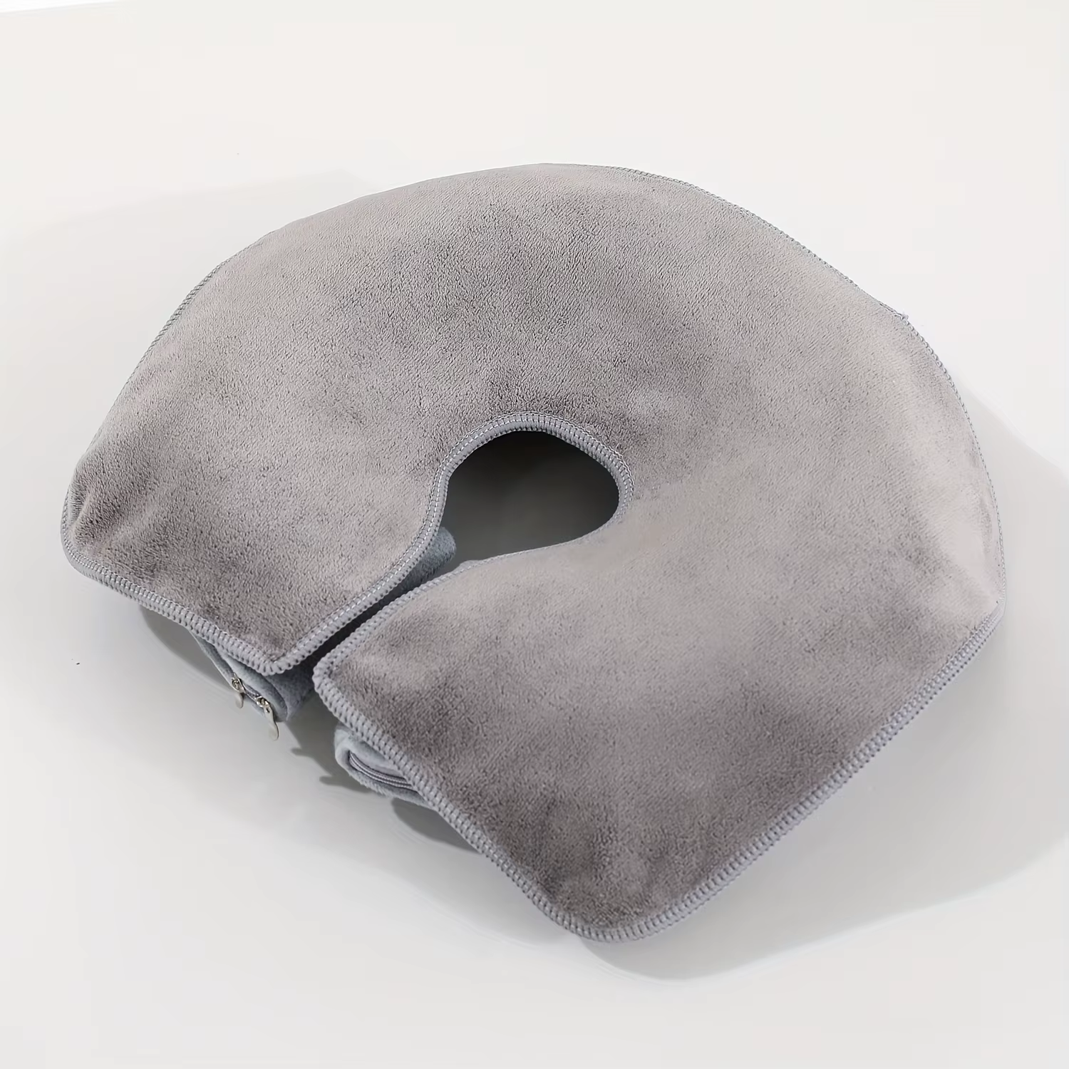 Serviette de Massage perforée pour le visage en U en forme de cœur, douce et moelleuse, lavable en M