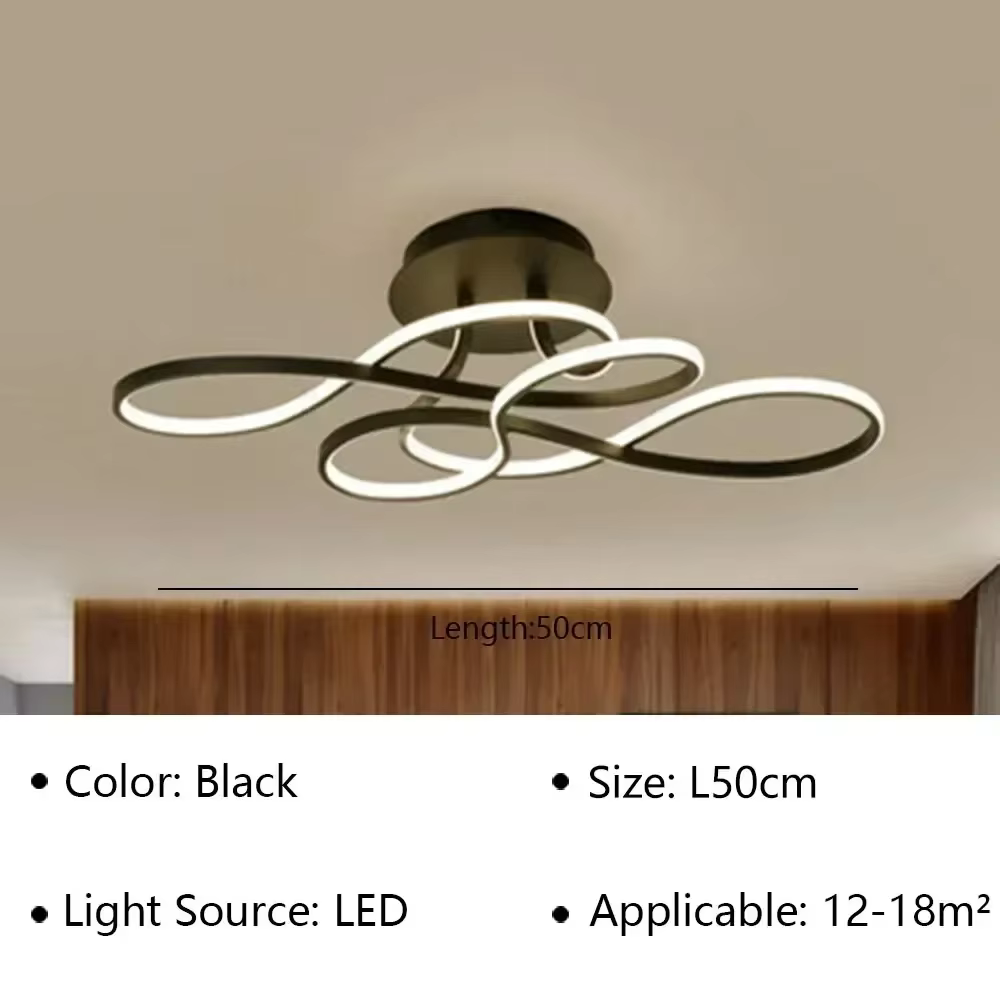Plafonnier LED intelligent moderne pour salon et salle à manger, décoration intérieure, chambre, cou