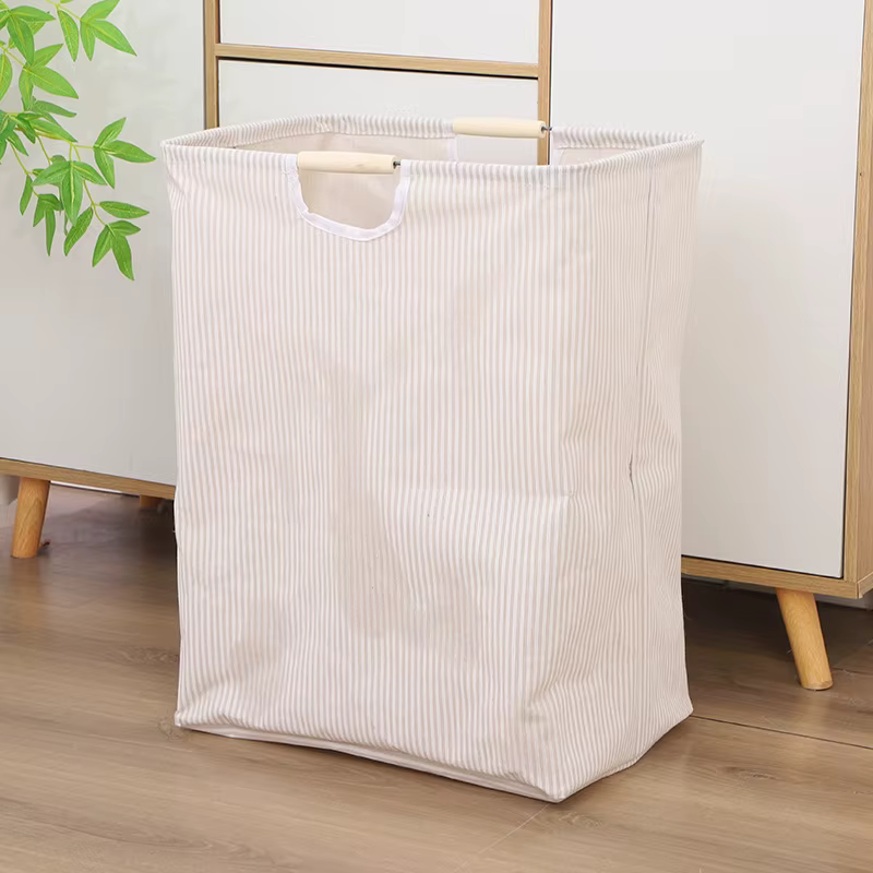Panier à linge pliable grande capacité, panier de rangement portable pour vêtements sales avec poign