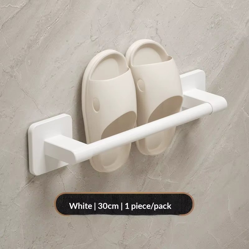 Support de pantoufles de salle de bain, support suspendu de rangement de vidange mural sans perçage 