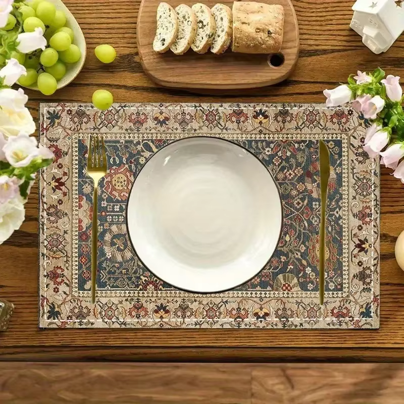 Napperons 1 pièce avec motifs de Style bohème, napperons festifs pour salle à manger, tapis décorati