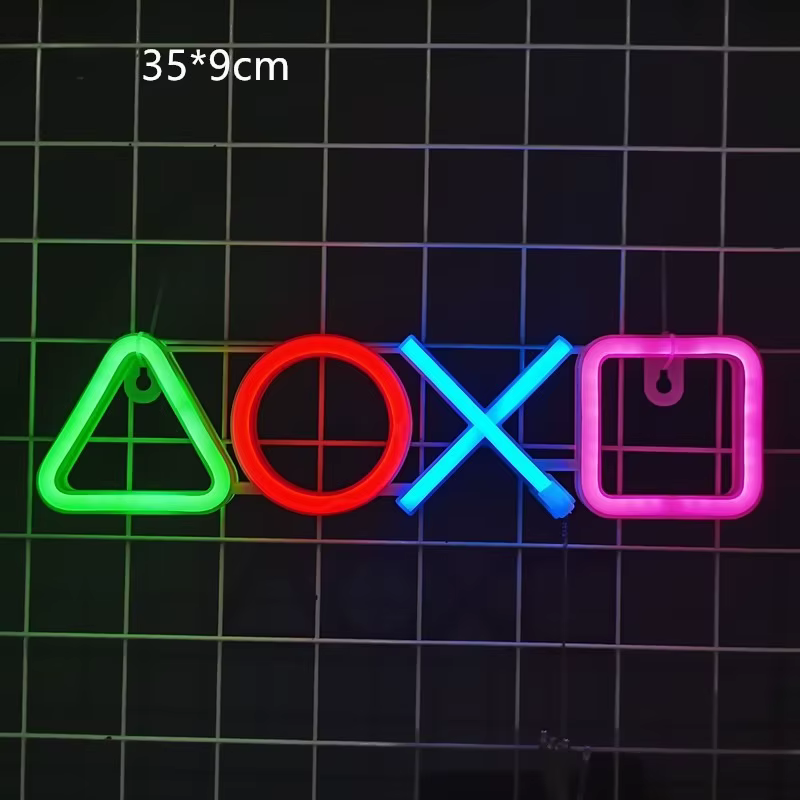 Enseigne au néon d'arcade, signes gravés en 3D pour décor de salle d'arcade, enseigne au néon rétro 