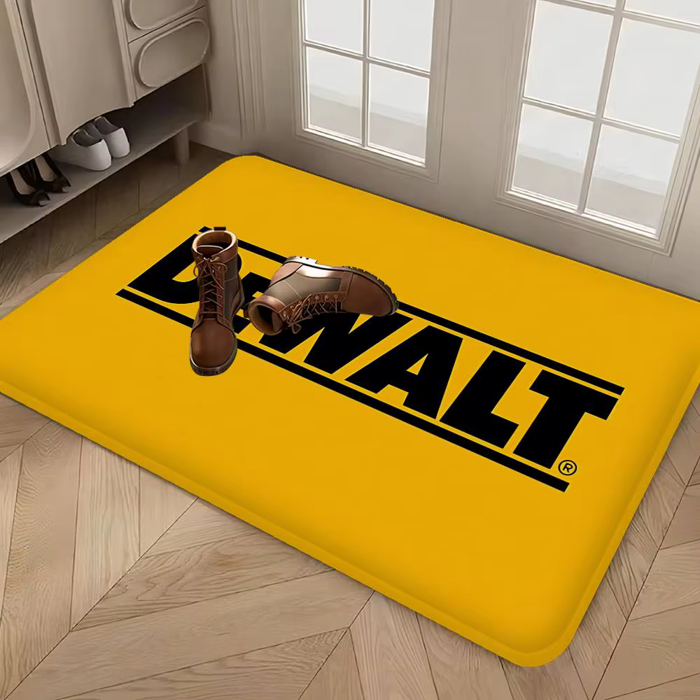 Tapis de couloir avec Logo populaire D-DEWALT, lavable et antidérapant, pour salon, canapé, chaises,