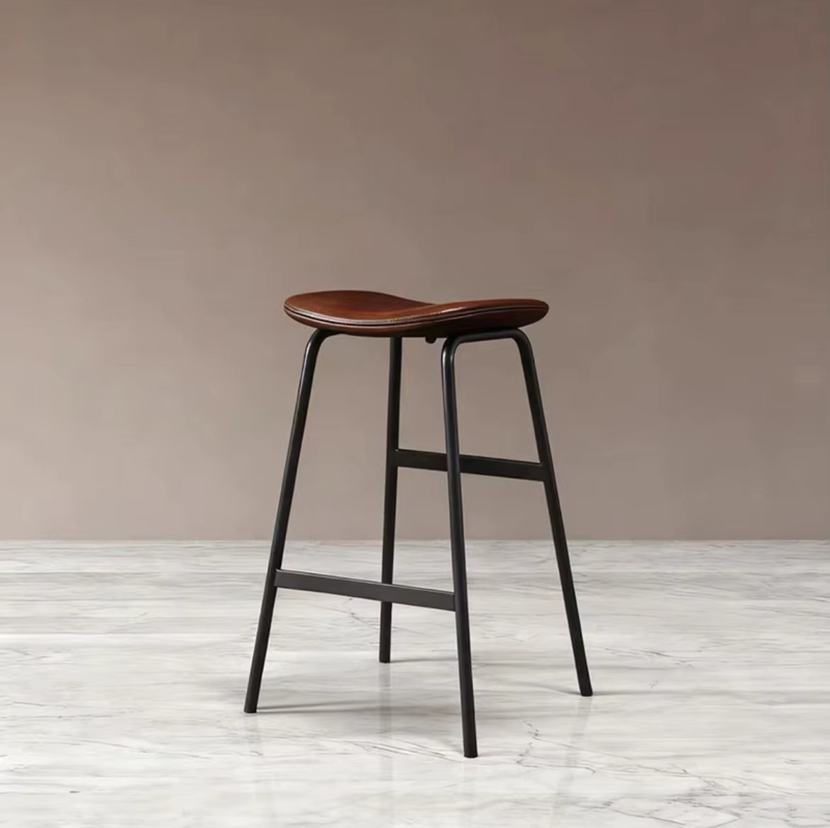 Chaises de salle à manger rembourrées, magnifiques, design nordique, chaises hautes uniques, taboure
