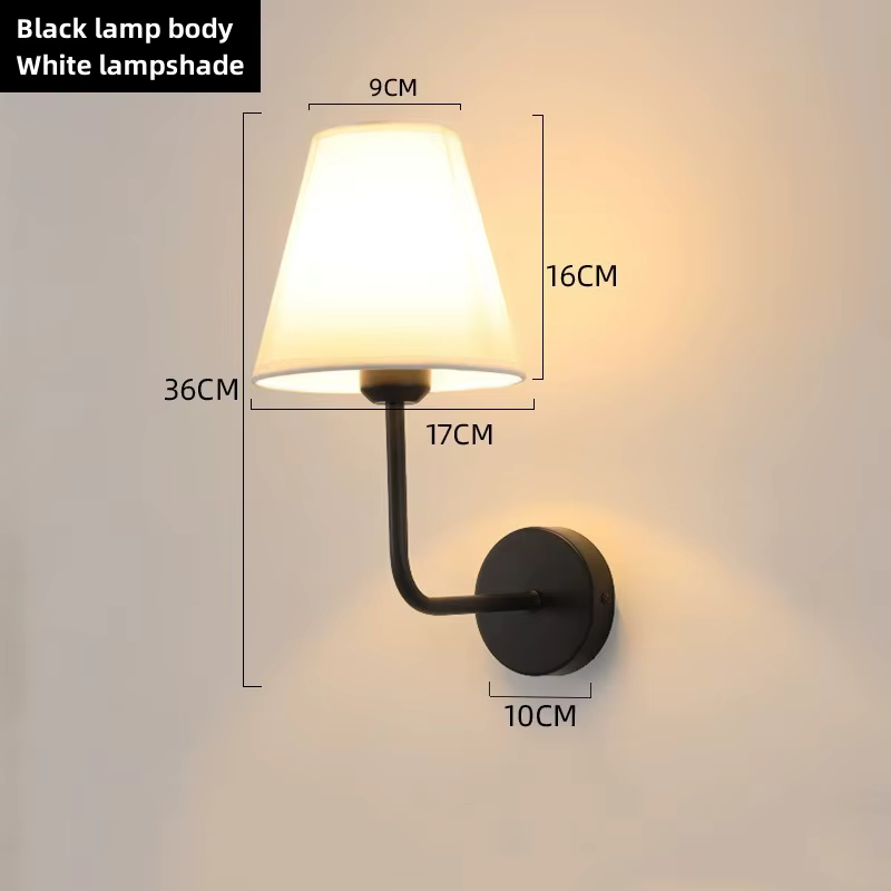 Lampe murale LED américaine moderne E27, lumière de miroir de salle de bain, lampe murale rétro en t
