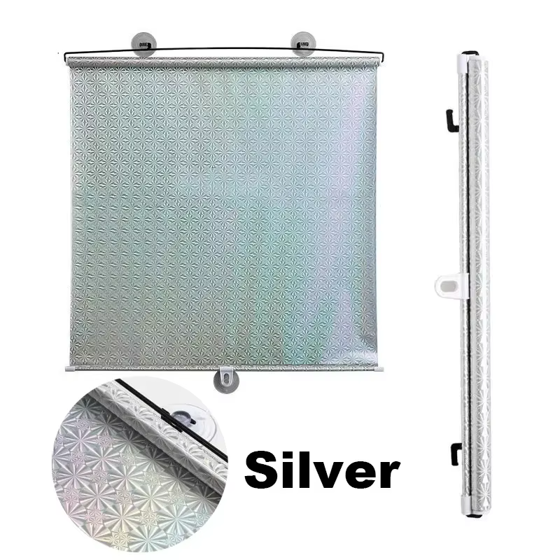 Rideaux pare-soleil pour fenêtre de bureau, stores roulants universels, pare-soleil à ventouse, ride