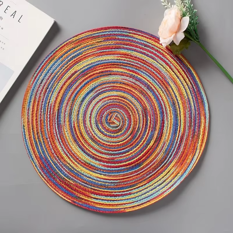 Napperons pour Table à manger, 1 pièce, lin, coton tissé, antidérapant, pour repassage, tasse à thé,