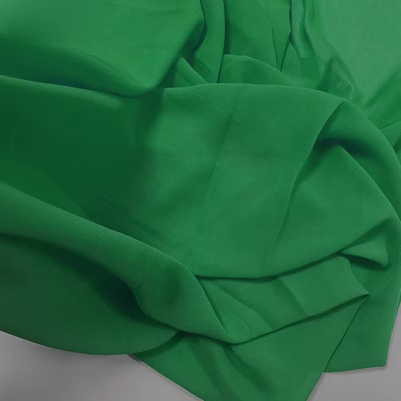 Tissu en mousseline de soie douce translucide série vert Olive, rideaux DIY avec robes de couture, r