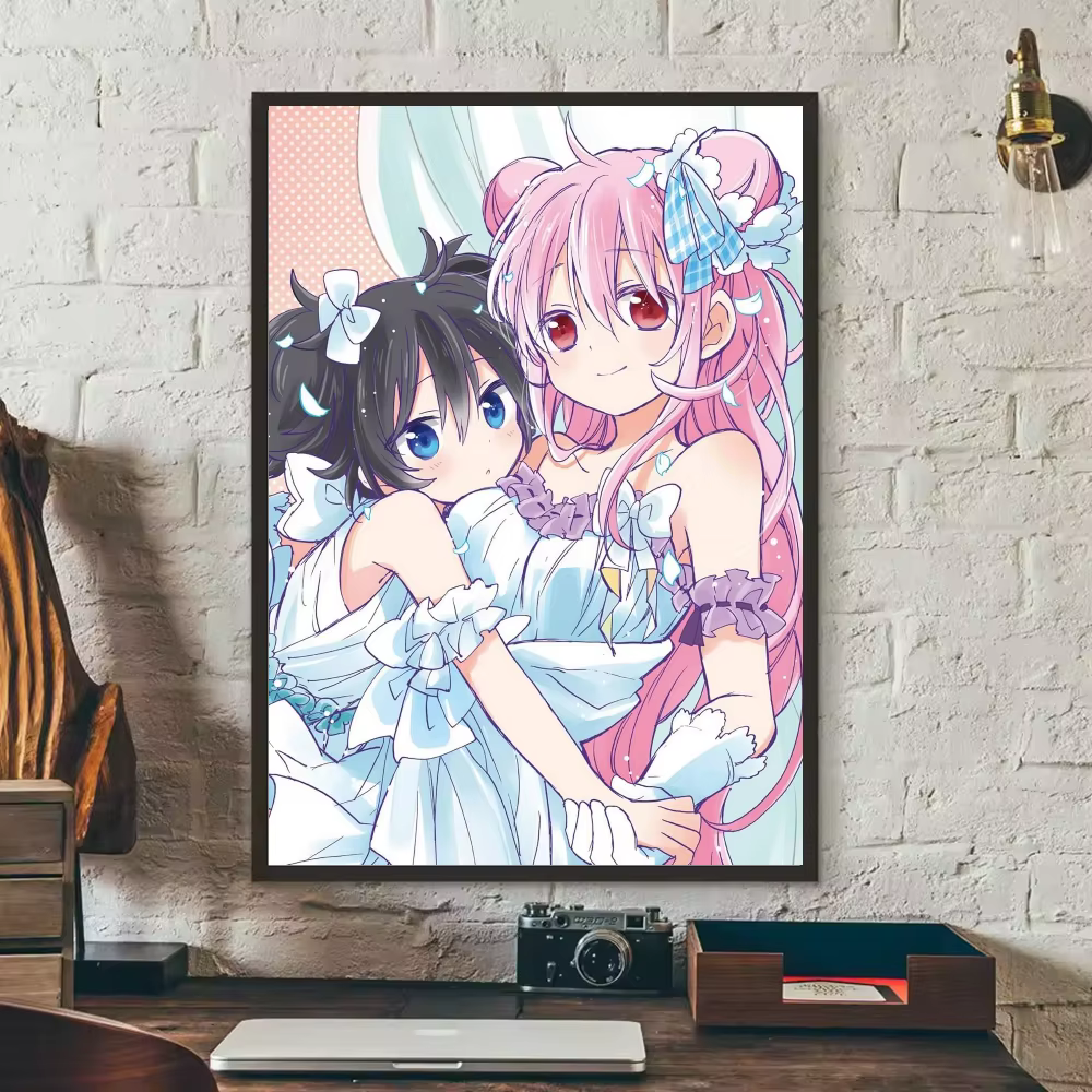Affiche de dessin animé Happy Sugar Life, mur collant HD, imperméable, pour la maison, le salon, la 