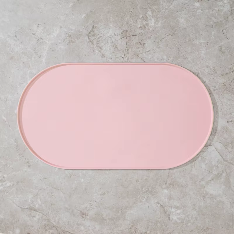Tapis d'alimentation pour chat avec design antidérapant et imperméable, compatible avec les bols pou