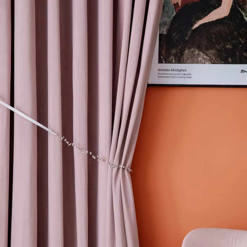 Rideaux européens occultants simples et modernes pour salon, salle à manger, chambre à coucher, velo