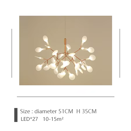 Plafonnier suspendu au design nordique post-moderne Heracleum, disponible en rose et en noir, lumina