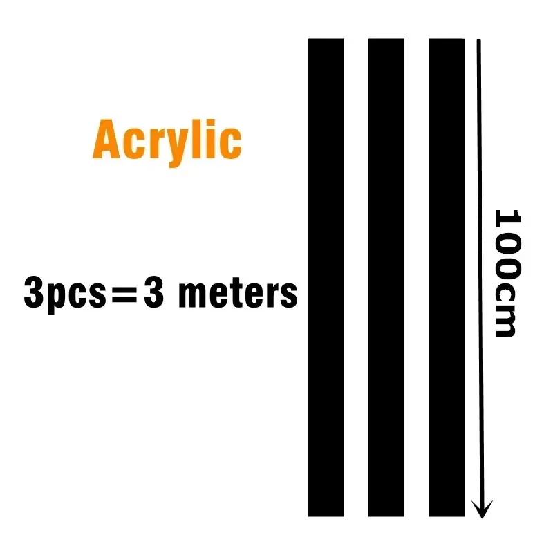 Lignes décoratives plates en acier inoxydable 3M, bande de bordure murale de plafond auto-adhésive, 