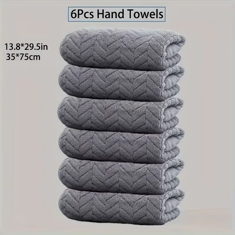 Ensemble de serviettes 4/6 pièces - Serviettes douces et absorbantes, 2 options de taille, confortab