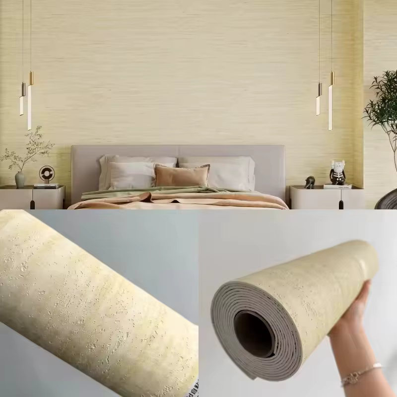 Papier peint auto-adhésif en fausse pierre de travertin 3D, panneaux muraux épais pour décoration de