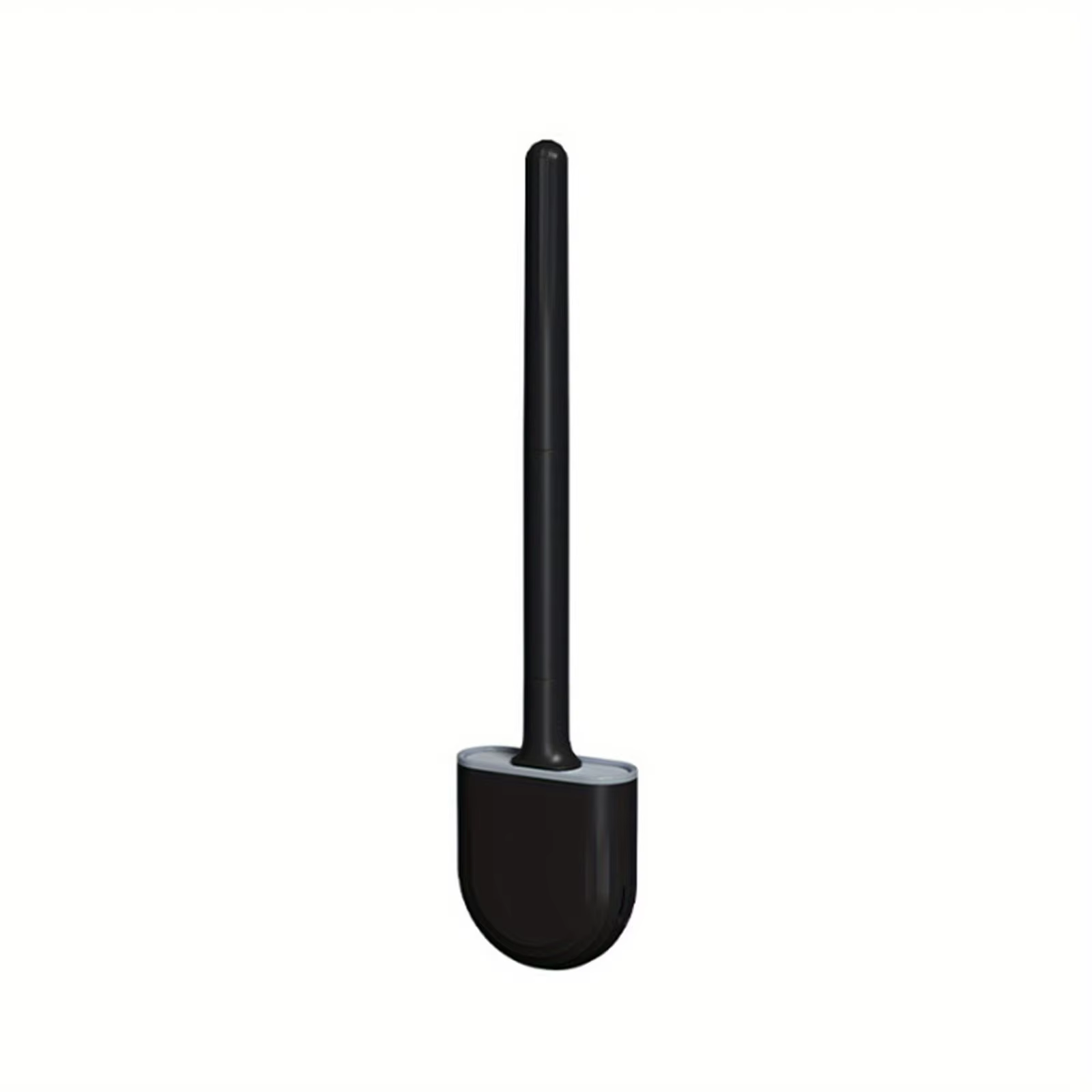 Brosse de toilette en silicone et support mural pour salle de bain, séchage rapide, nettoyage effica