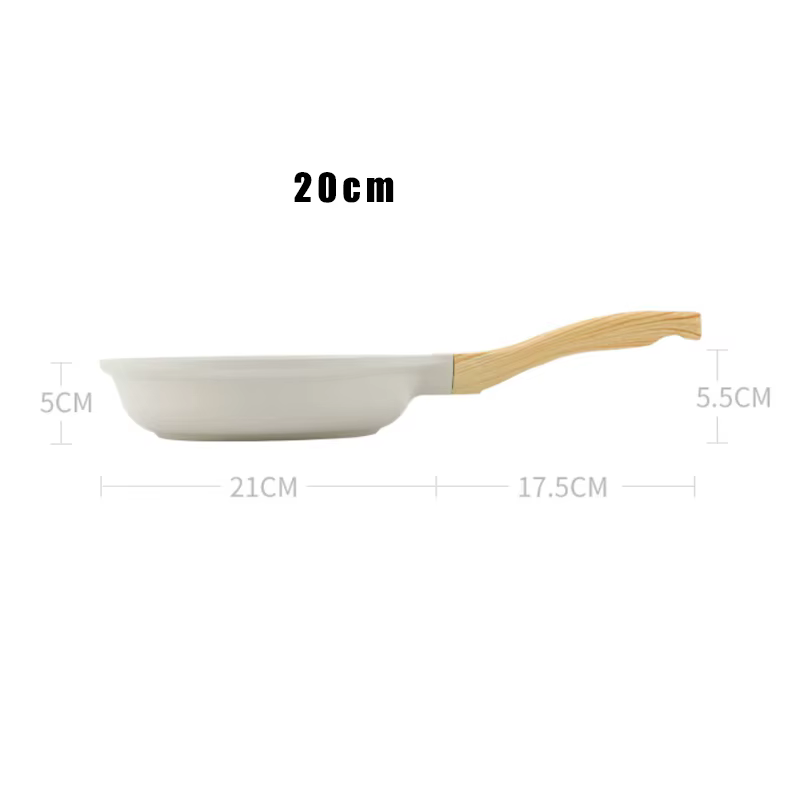 Poêle Wok Antiadhésive Durable en Céramique, Poêle à Steak, Poêle à Crêpes, Casserole, Ustensile de 