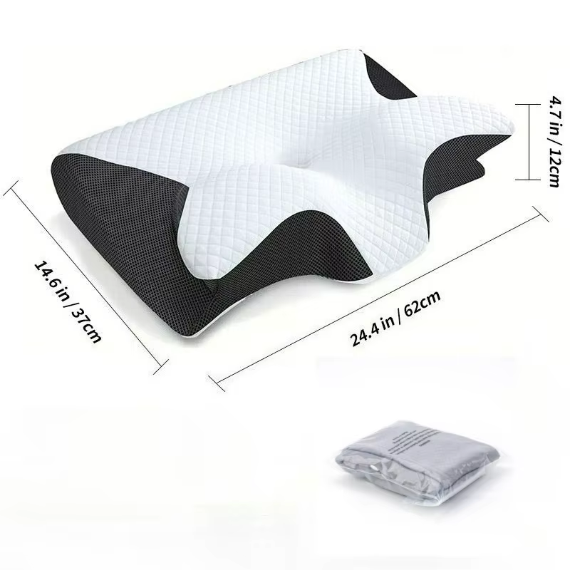 Housse de coussin minimaliste en forme de papillon pour les cheveux et la peau - Accessoire de liter