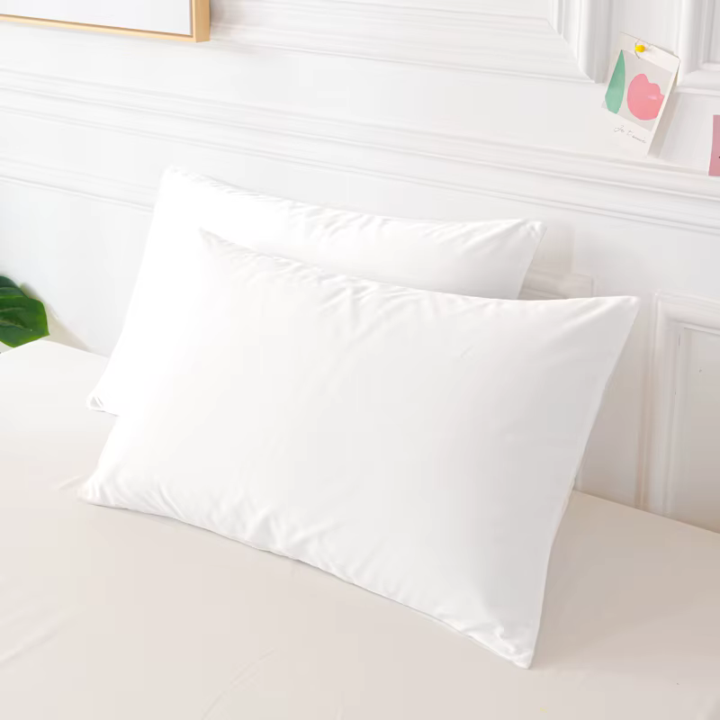 Taie d'oreiller enveloppe en pur coton de haute qualité, housse de coussin, solide, document, literi