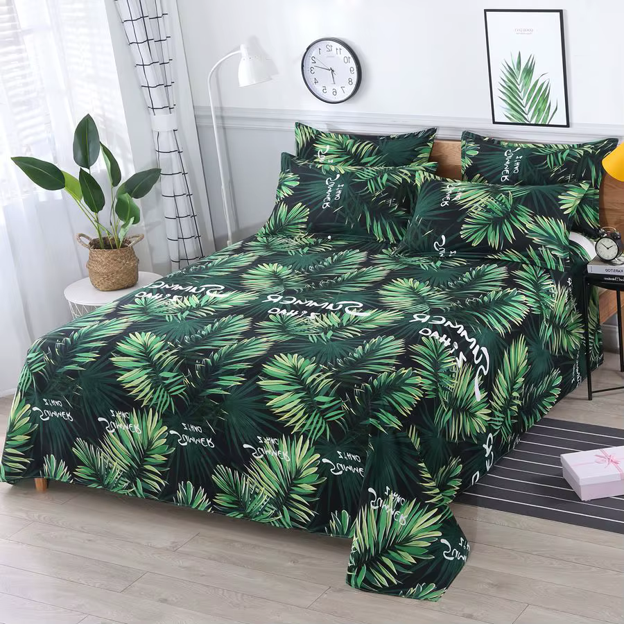 Ensemble de draps de lit 3 pièces/ensemble en coton avec taies d'oreiller pour chambre d'amoureux