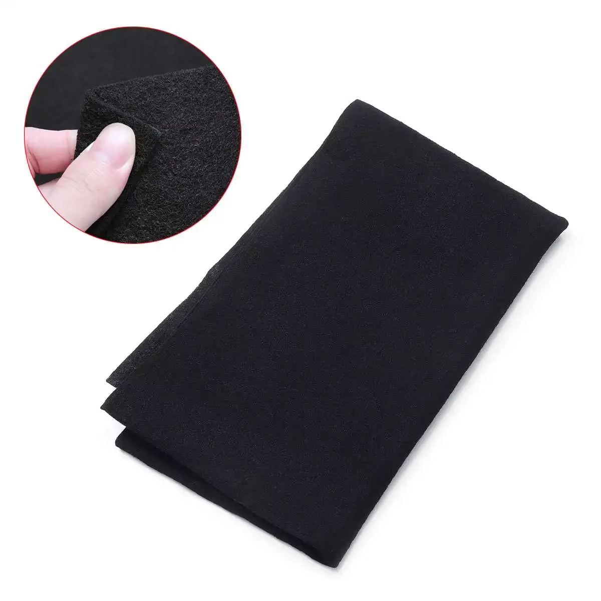 Extracteur de hotte de cuisine noire, filtre à charbon actif en coton pour ventilateur d'échappement