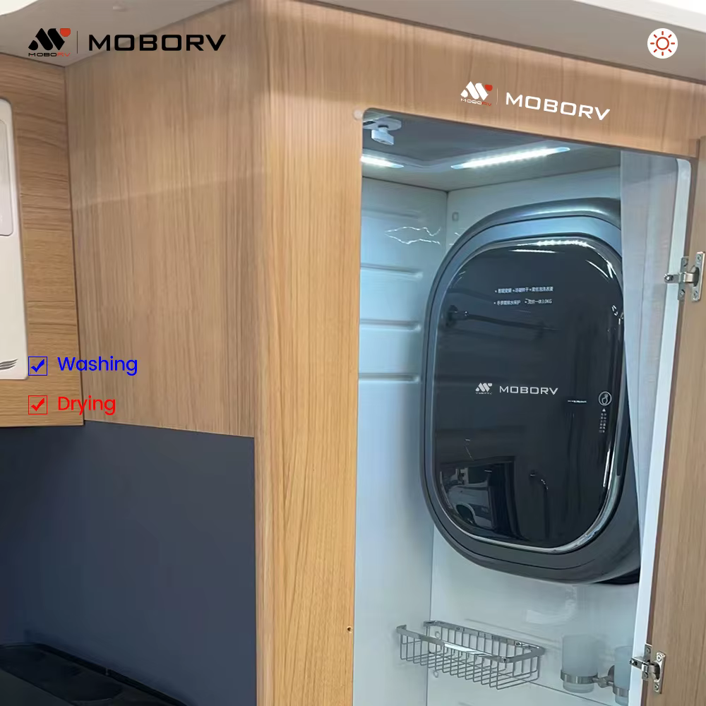 Mini lave-linge et sèche-linge automatiques muraux à chargement frontal, pièce pour camping-car et a