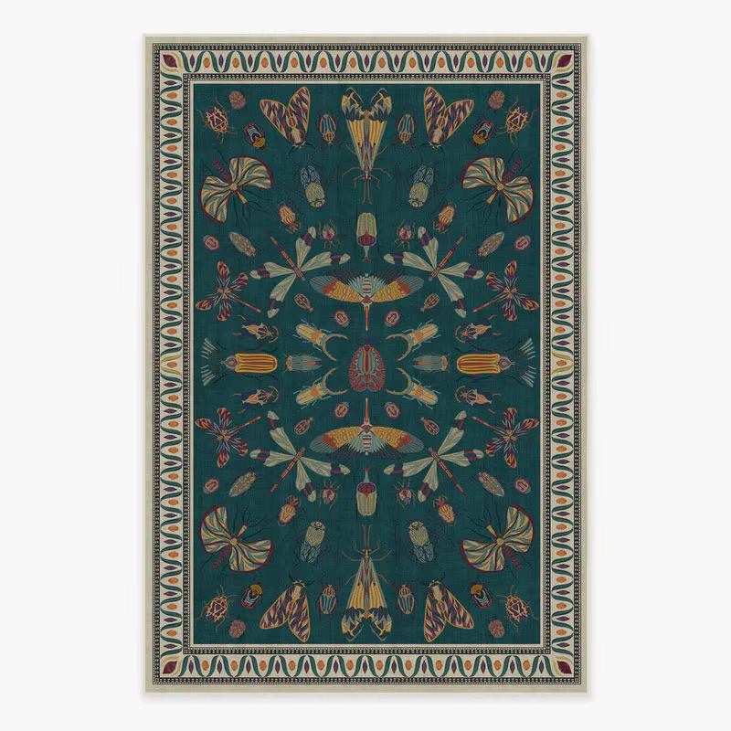 Tapis pour salon décoration Vintage tapis chambre doux lavable en machine tapis de sol antidérapant 