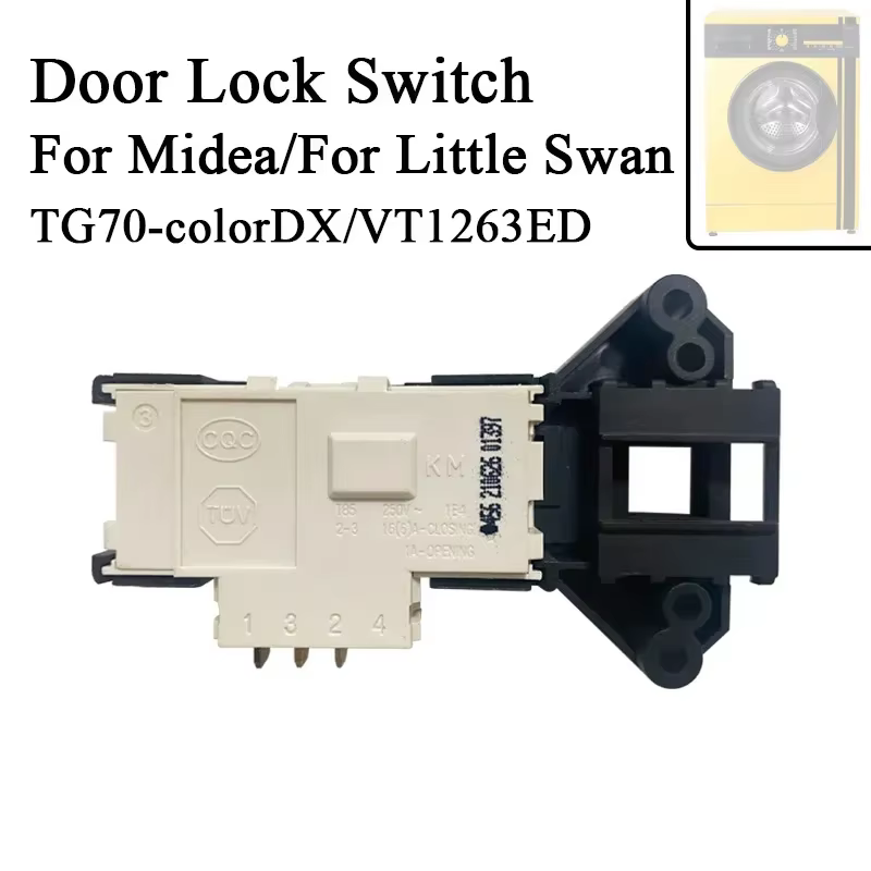 Interrupteur de verrouillage de porte de Machine à laver, pour Midea Little Swan TG70-colorDX/VT1263