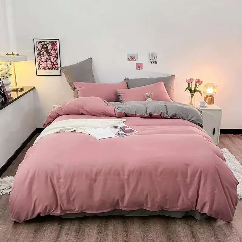 Housse de couette Solstice gris foncé – 1 housse de couette, housse de lit Queen/King Size Funda Nór