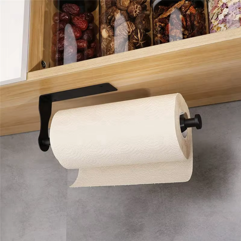 [CLOS] Porte-serviettes en papier, porte-serviettes en papier sous l'armoire avec amortissement pour